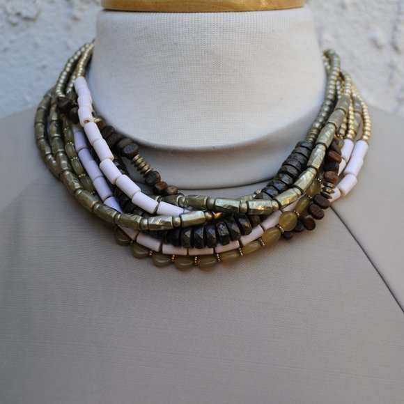 Chico's Jewelry - Chico's Earthtone Multi Strand Necklace